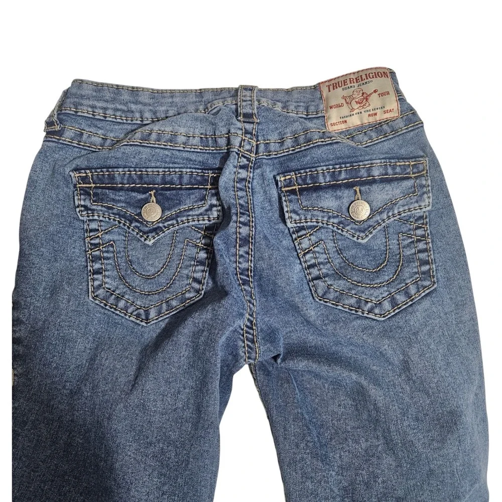True Religion Jennie Curvy Mid Rise Super Skinny Jeans Blue Denim 28 Mens